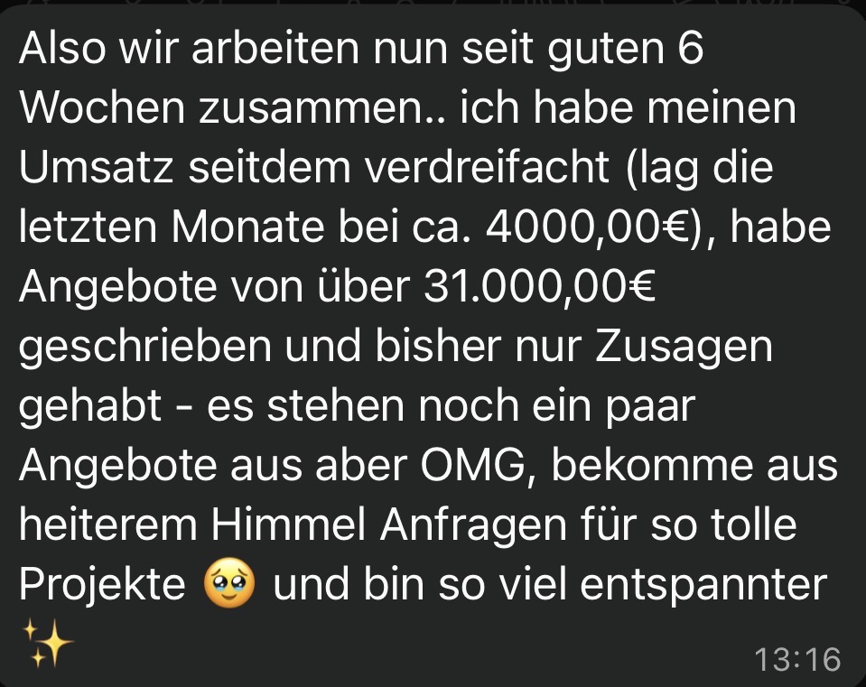 Testimonial Screenshot