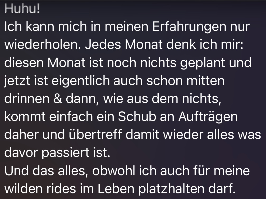 Testimonial Screenshot