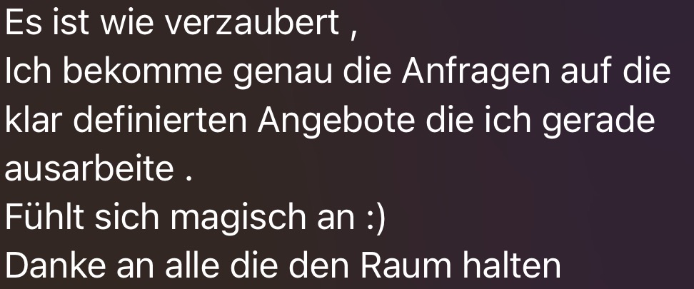 Testimonial Screenshot